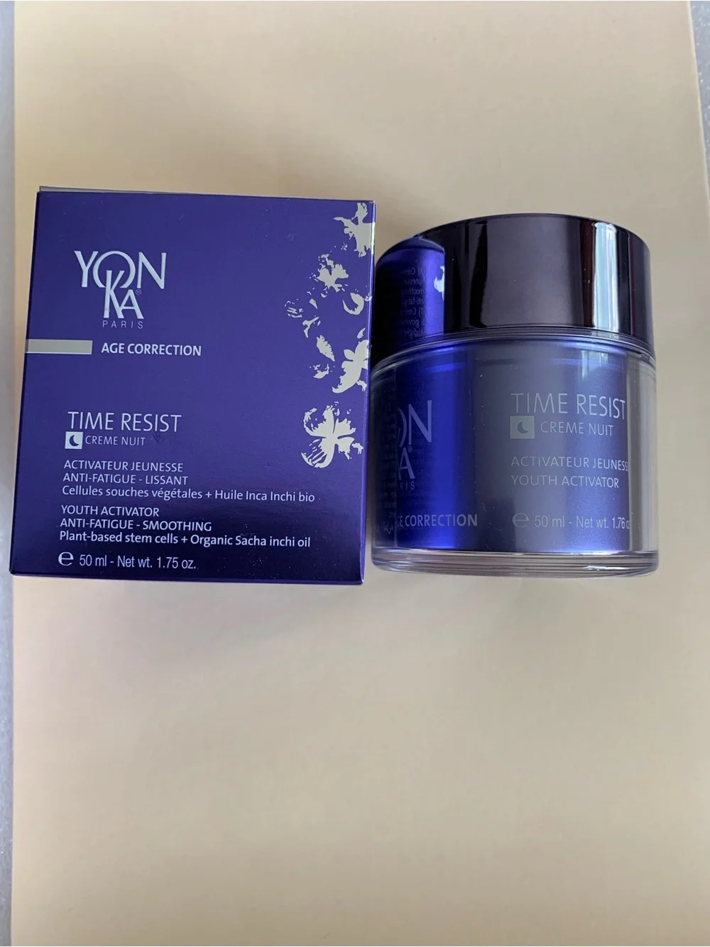YONKA PARIS Time Resist Night Cream - Youth Activator Activateur Jeunesse